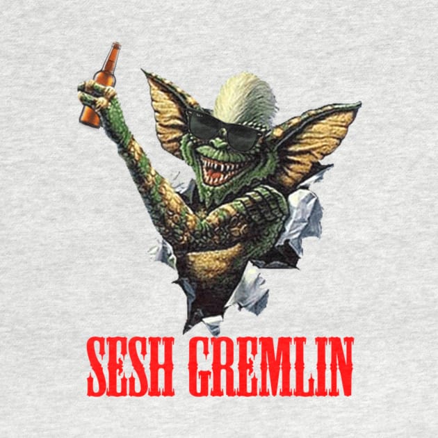 Sesh Gremlin Dudey Rhino Fan TShirt by Dudey Rhino